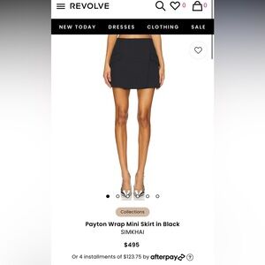 Jonathan Simkhai Payton Wrap Mini Skirt NWOT 0